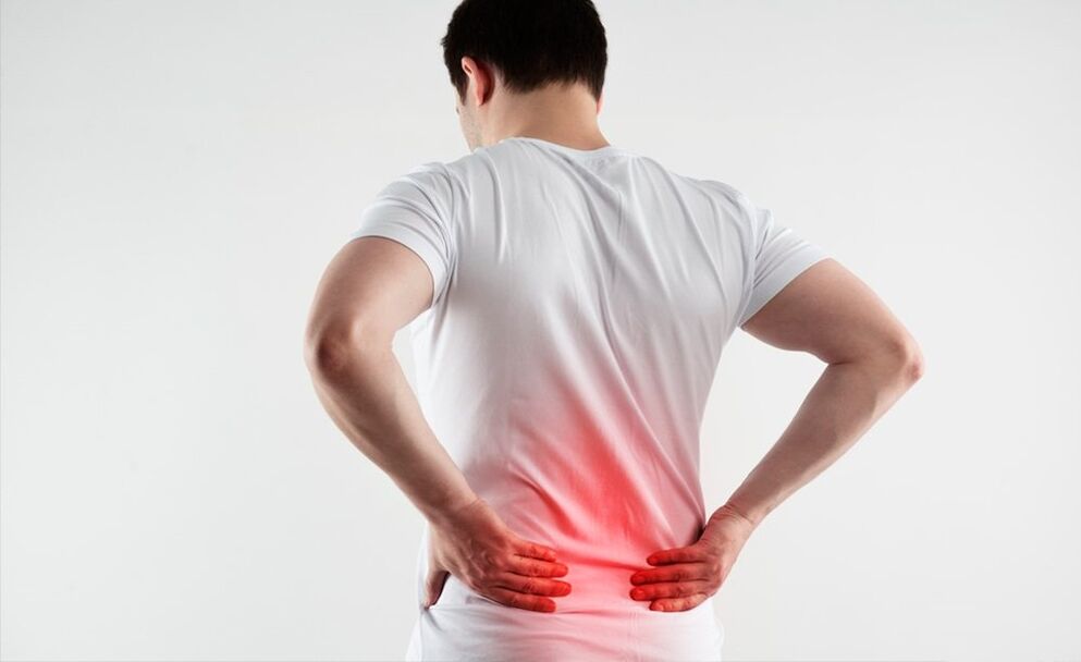 Dolore lombare dovuto all'osteocondrosi